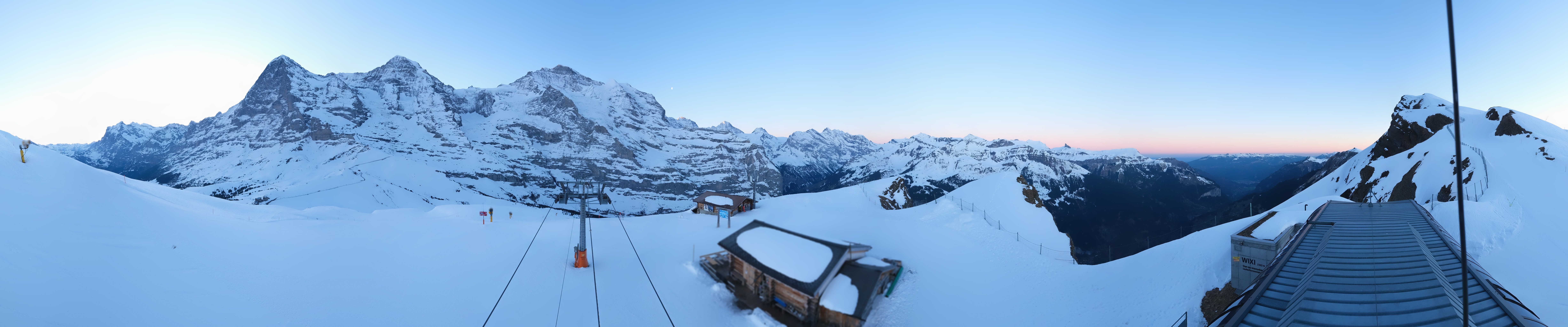 Archived image Webcam Top Station Lauberhorn, Grindelwald