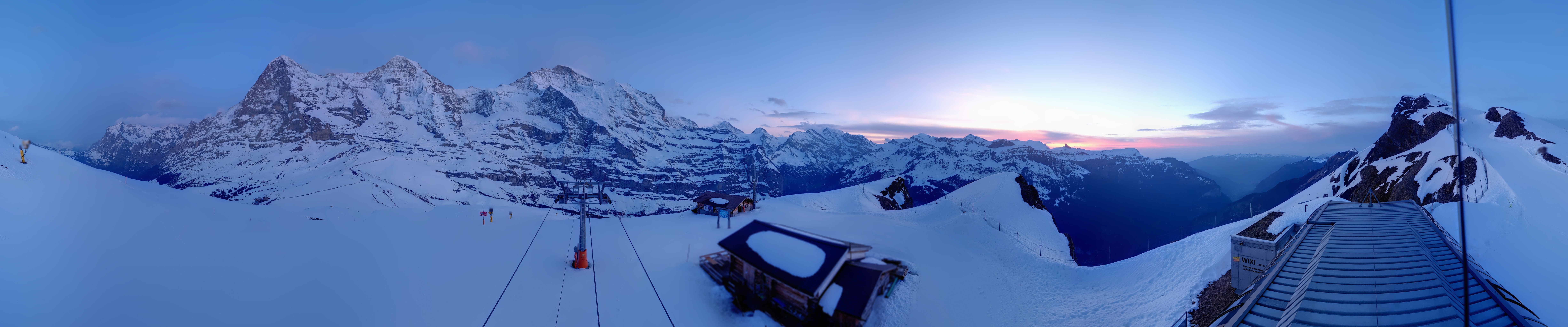 Archived image Webcam Top Station Lauberhorn, Grindelwald
