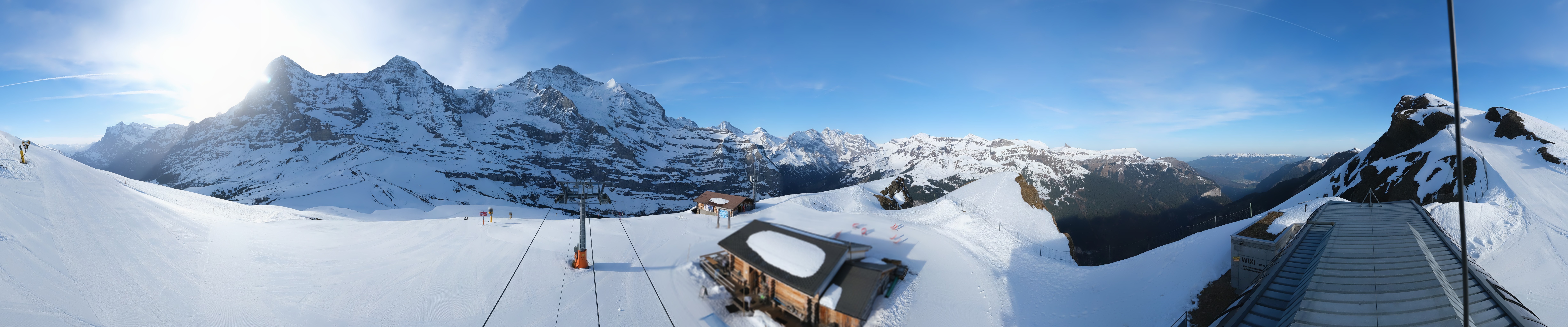 Archived image Webcam Top Station Lauberhorn, Grindelwald