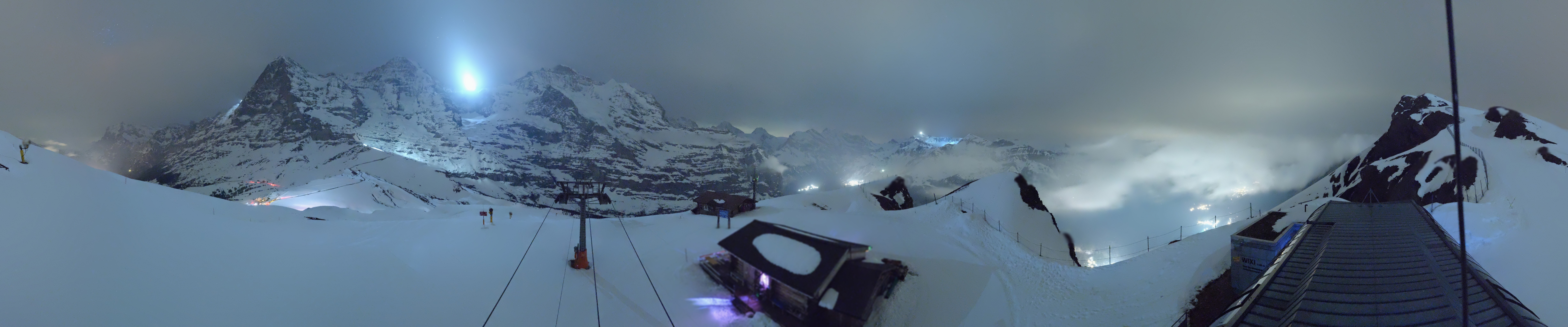 Archived image Webcam Top Station Lauberhorn, Grindelwald