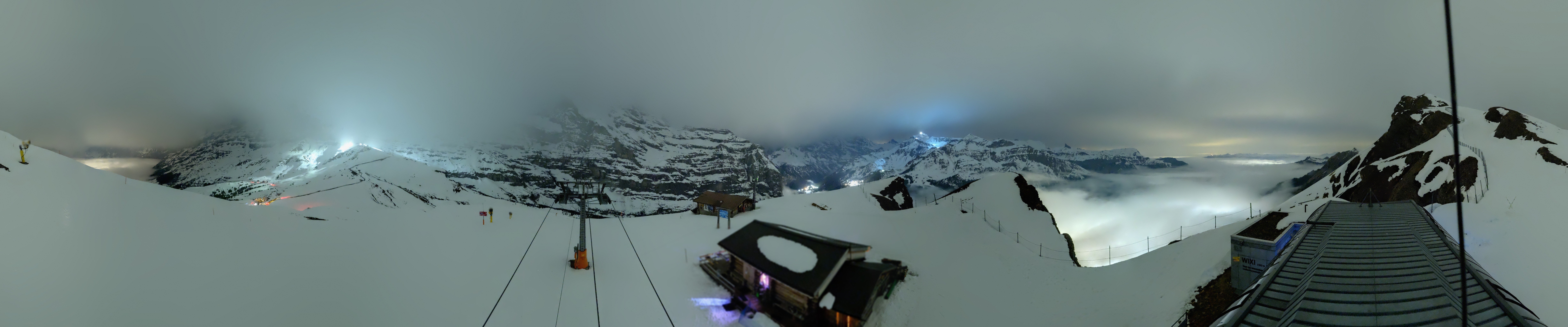 Archived image Webcam Top Station Lauberhorn, Grindelwald