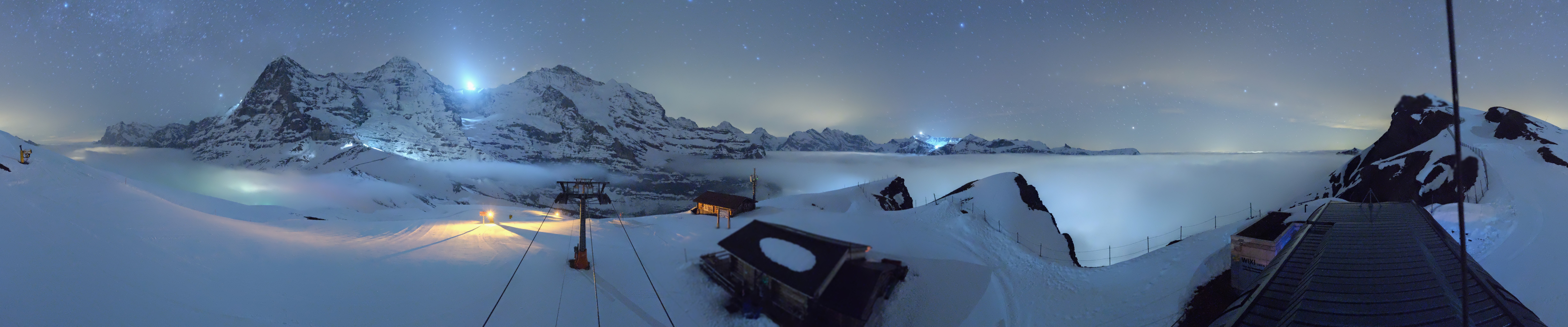 Archived image Webcam Top Station Lauberhorn, Grindelwald