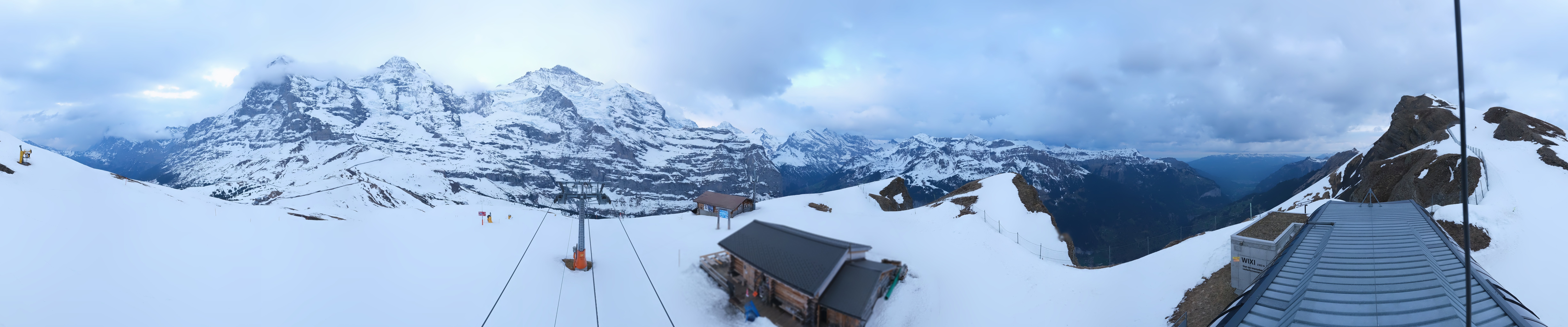 Archived image Webcam Top Station Lauberhorn, Grindelwald