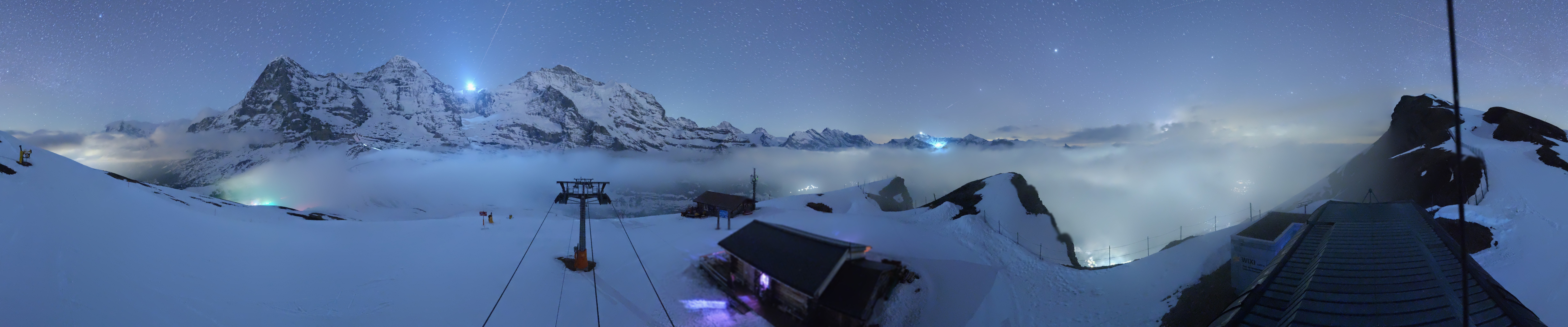 Archiv Foto Webcam Kleine Scheidegg-Lauberhorn, Grindelwald