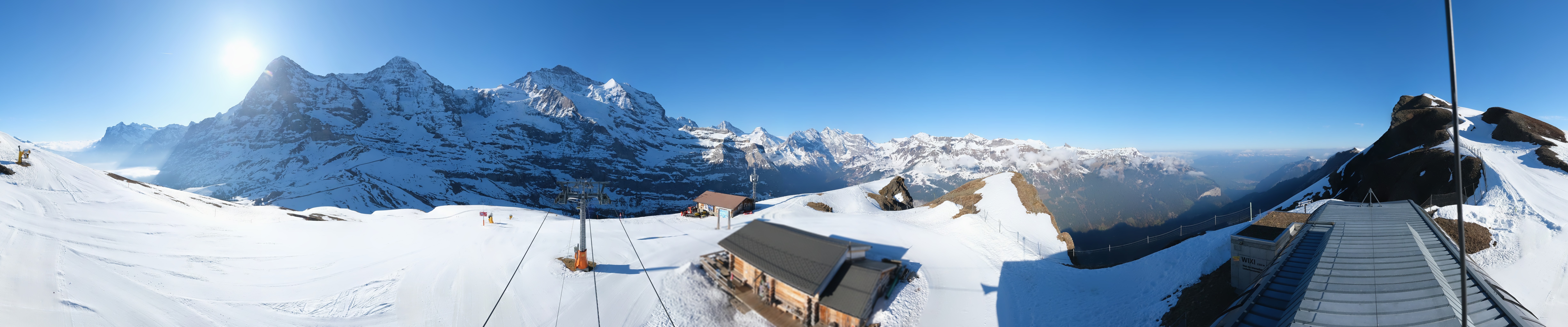 Archiv Foto Webcam Kleine Scheidegg-Lauberhorn, Grindelwald
