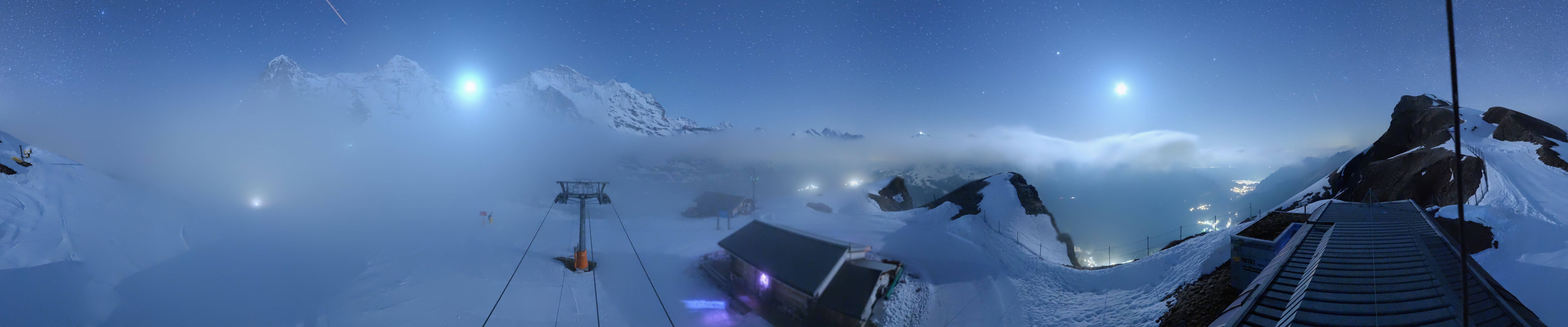 Archived image Webcam Top Station Lauberhorn, Grindelwald
