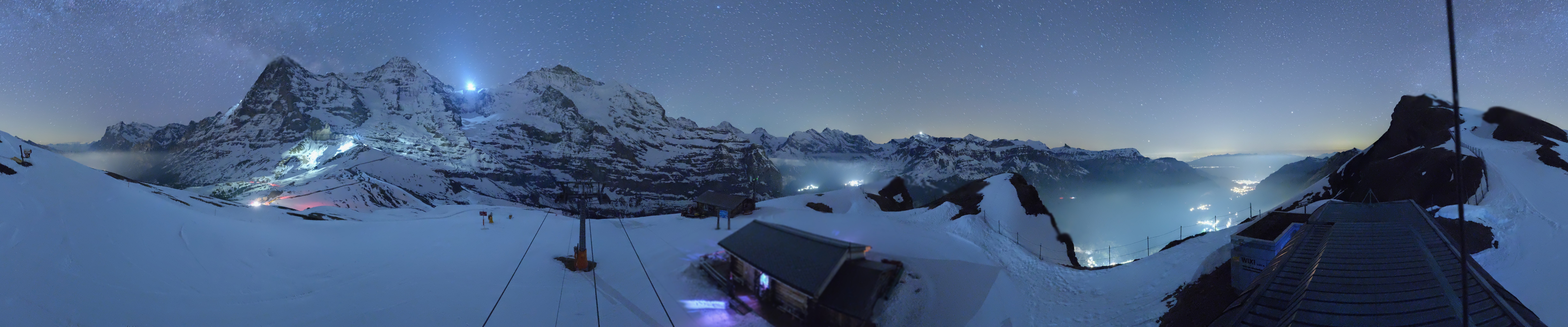 Archived image Webcam Top Station Lauberhorn, Grindelwald