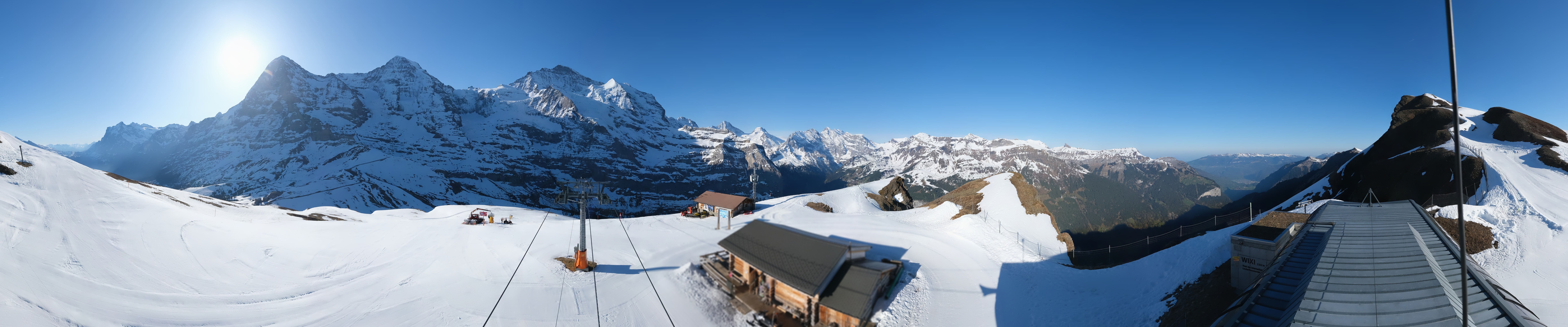 Archiv Foto Webcam Kleine Scheidegg-Lauberhorn, Grindelwald