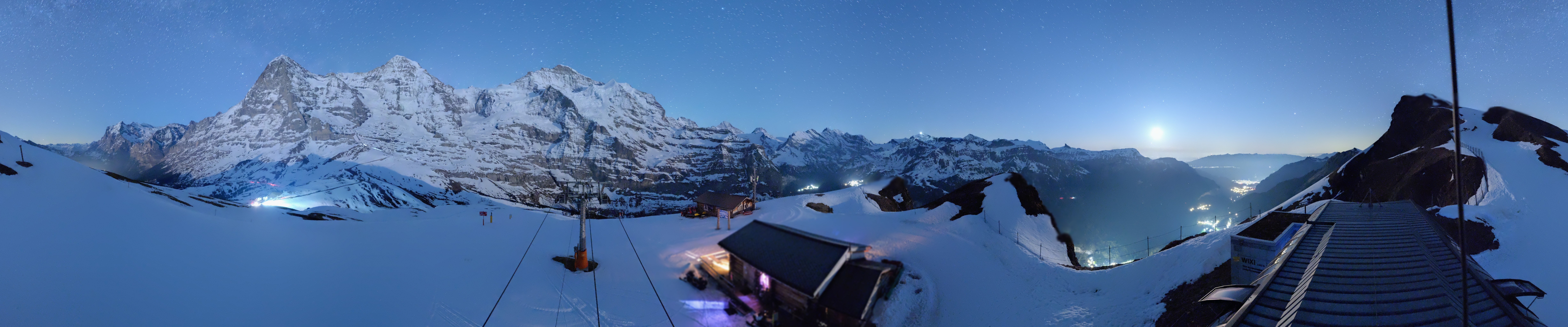 Archived image Webcam Top Station Lauberhorn, Grindelwald