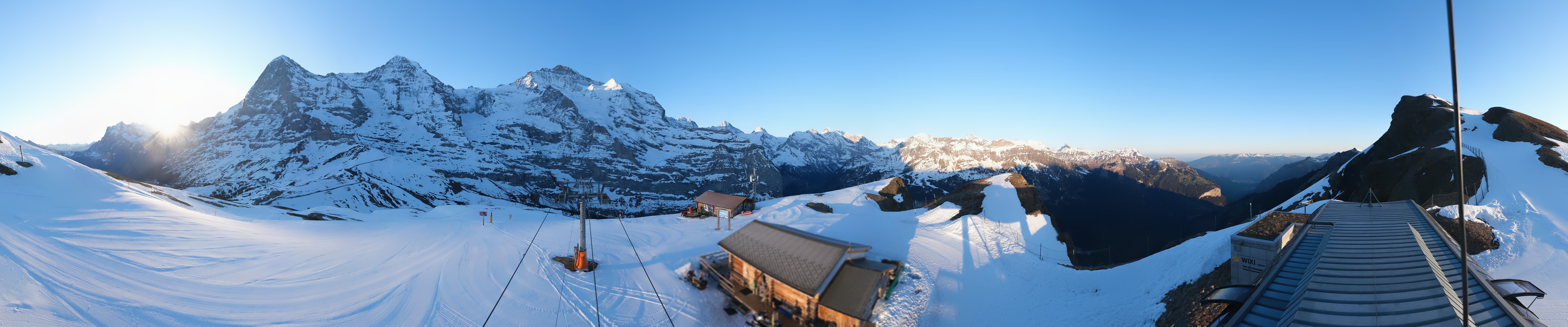Archived image Webcam Top Station Lauberhorn, Grindelwald