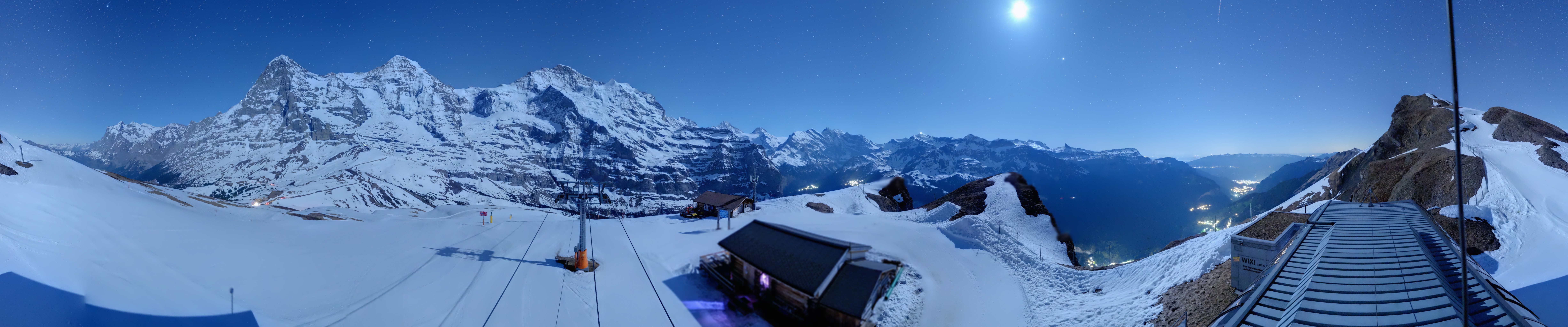 Archived image Webcam Top Station Lauberhorn, Grindelwald