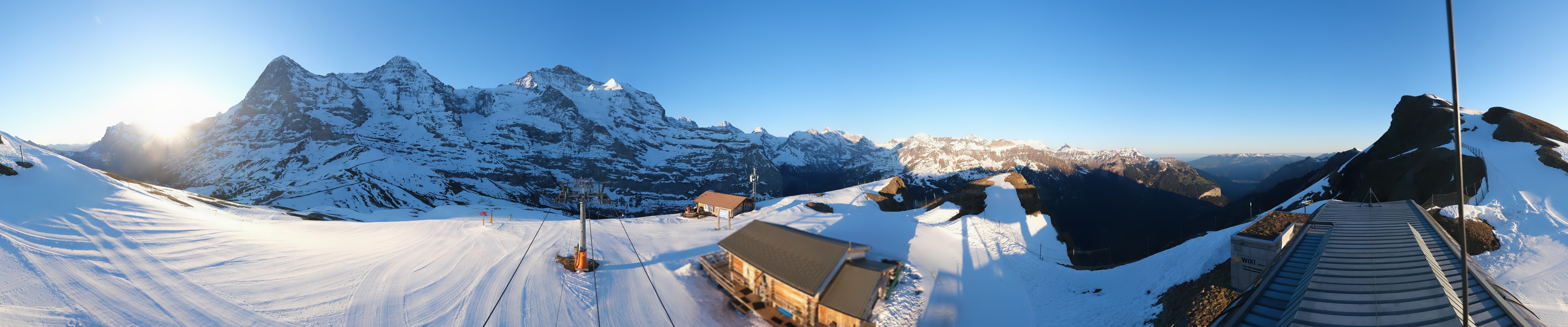 Archived image Webcam Top Station Lauberhorn, Grindelwald