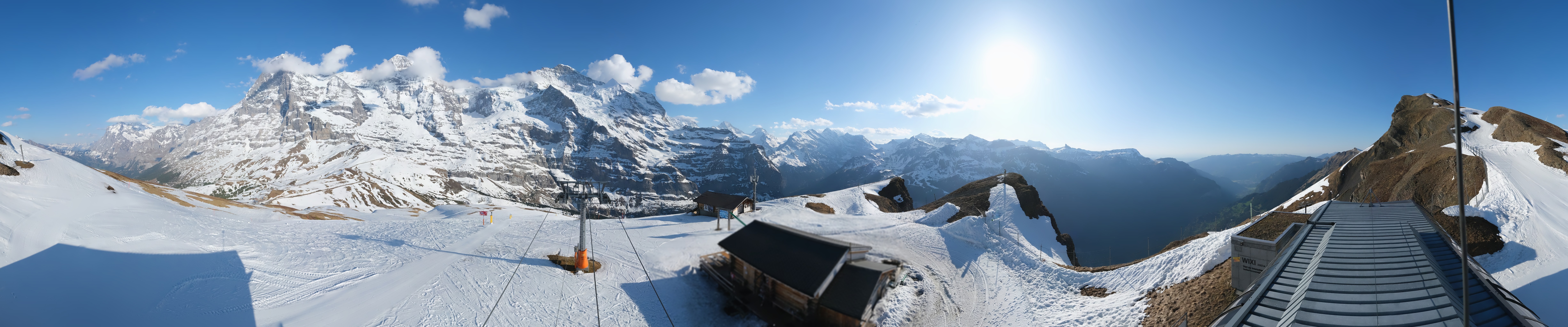 Archived image Webcam Top Station Lauberhorn, Grindelwald