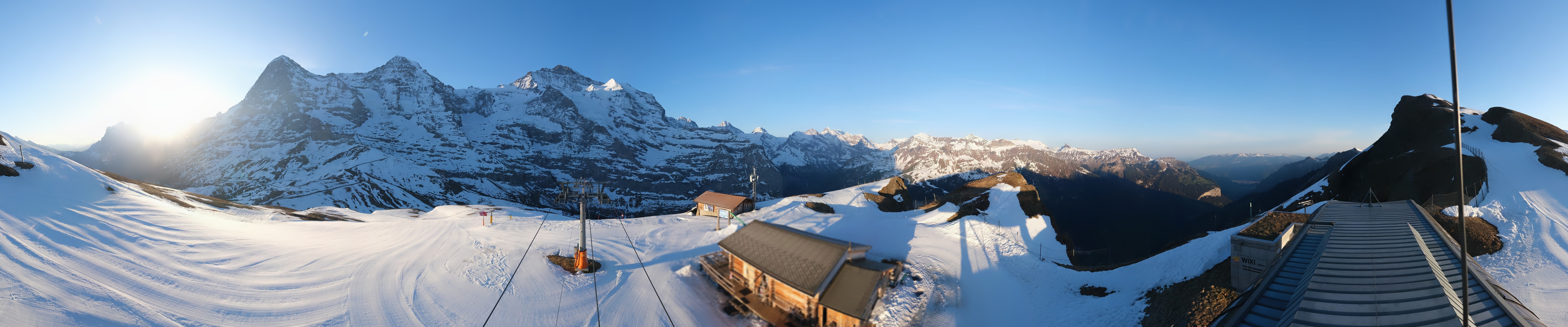 Archived image Webcam Top Station Lauberhorn, Grindelwald