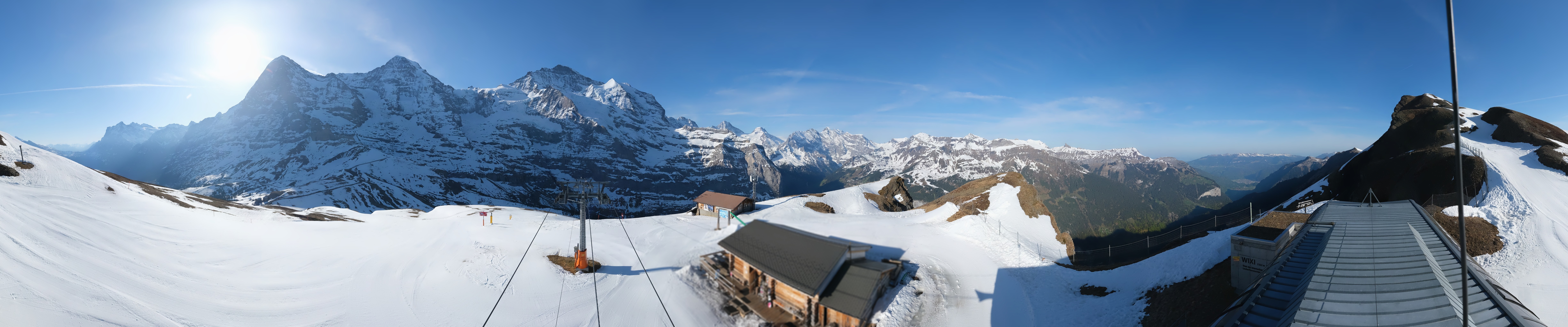 Archived image Webcam Top Station Lauberhorn, Grindelwald