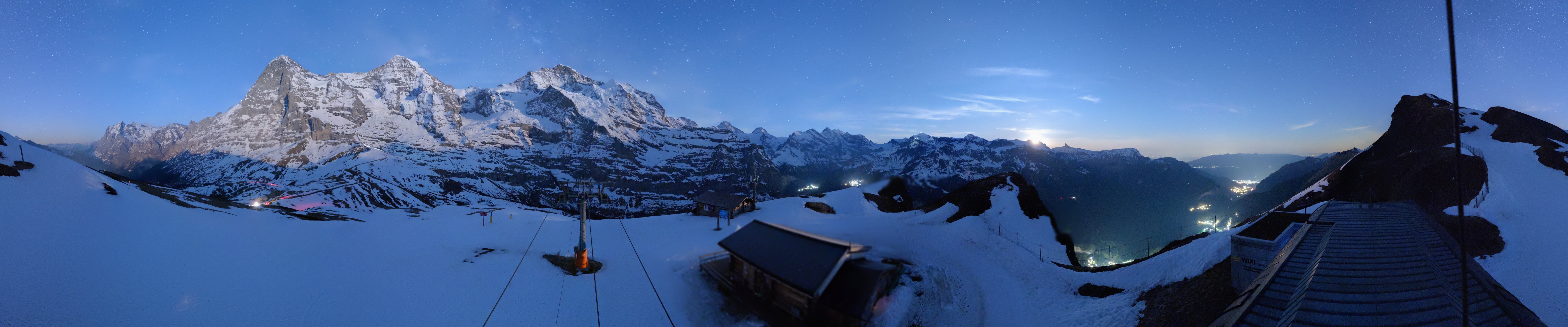 Archiv Foto Webcam Kleine Scheidegg-Lauberhorn, Grindelwald