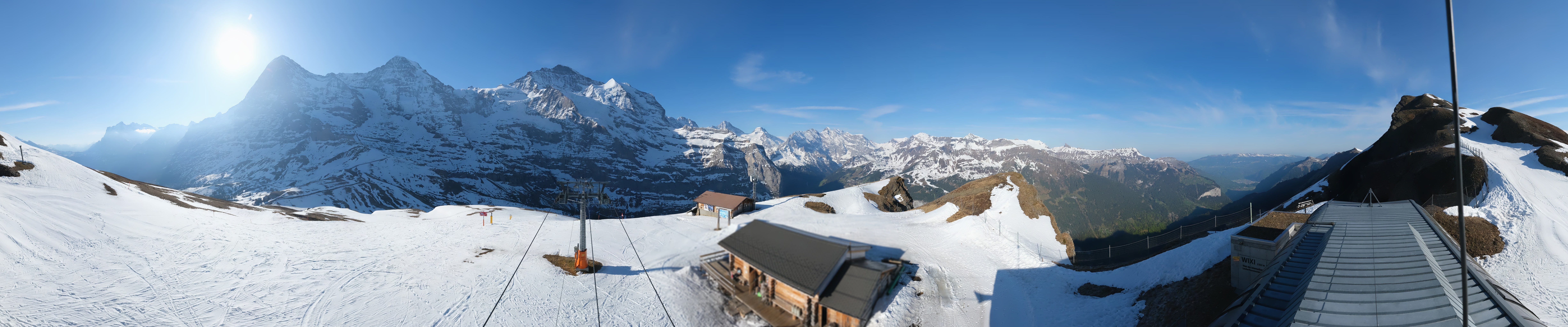 Archiv Foto Webcam Kleine Scheidegg-Lauberhorn, Grindelwald