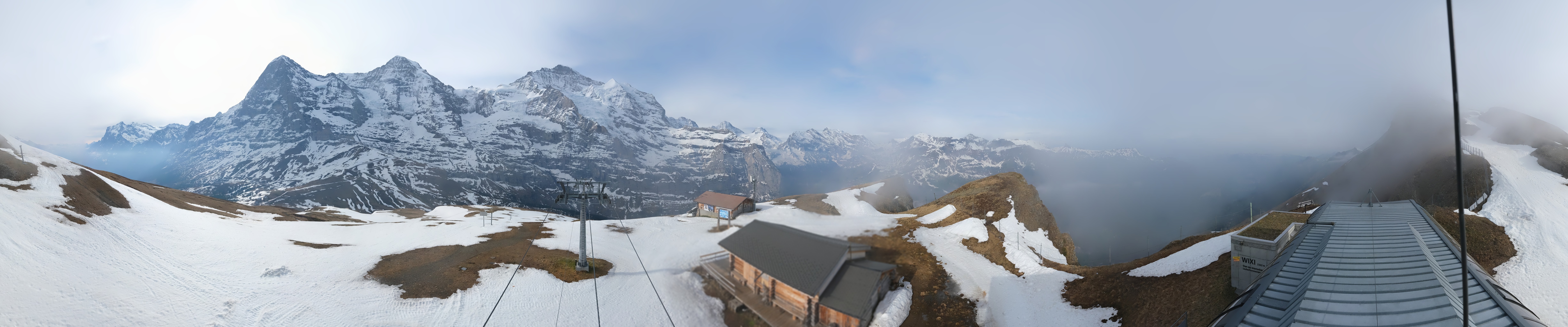 Archived image Webcam Top Station Lauberhorn, Grindelwald