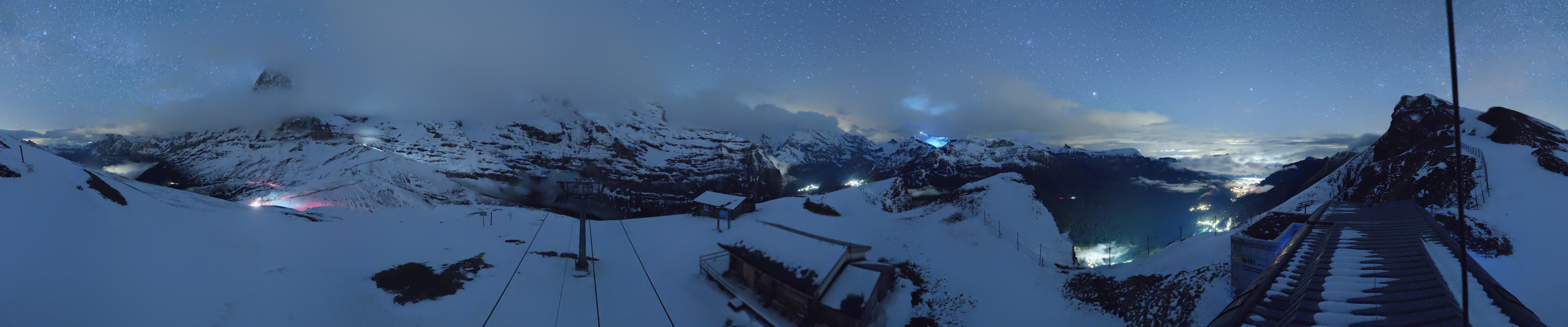 Archived image Webcam Top Station Lauberhorn, Grindelwald