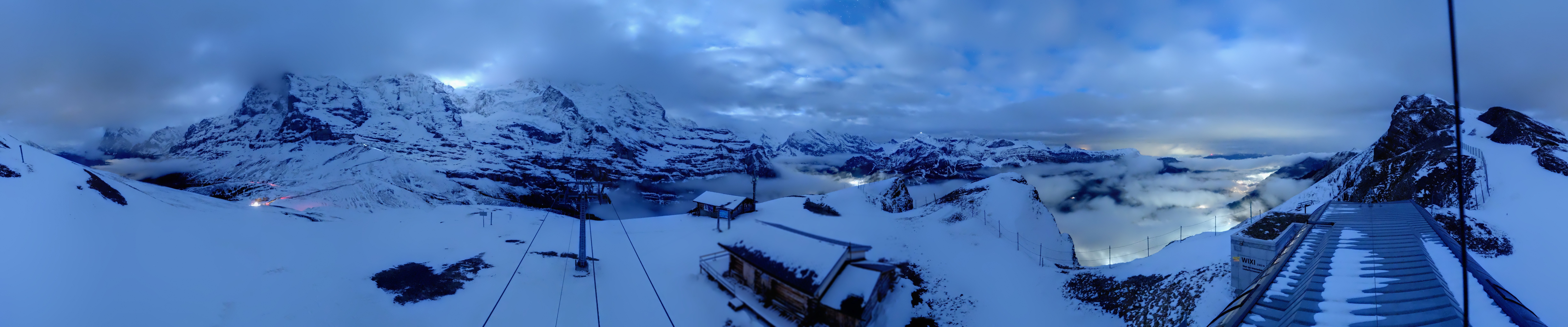 Archived image Webcam Top Station Lauberhorn, Grindelwald
