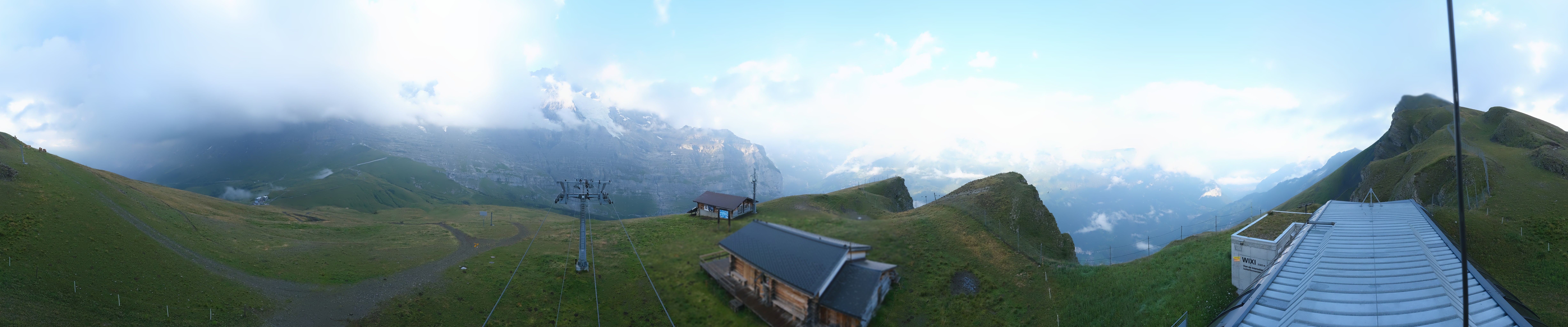 Archived image Webcam Top Station Lauberhorn, Grindelwald