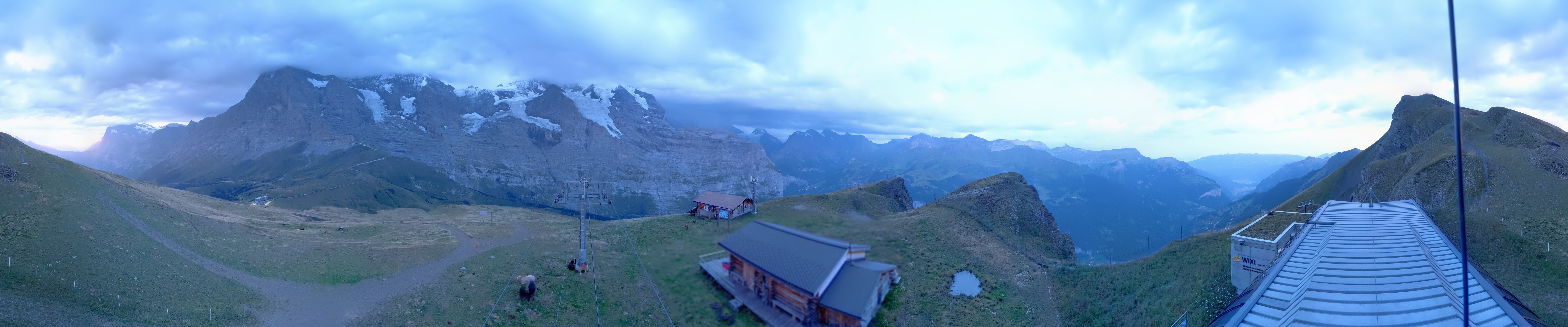 Archived image Webcam Top Station Lauberhorn, Grindelwald