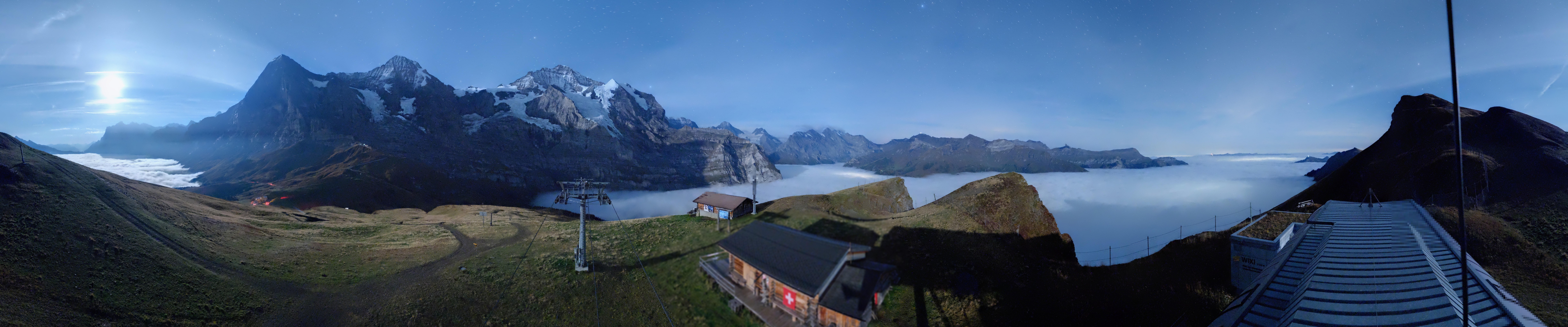 Archived image Webcam Top Station Lauberhorn, Grindelwald