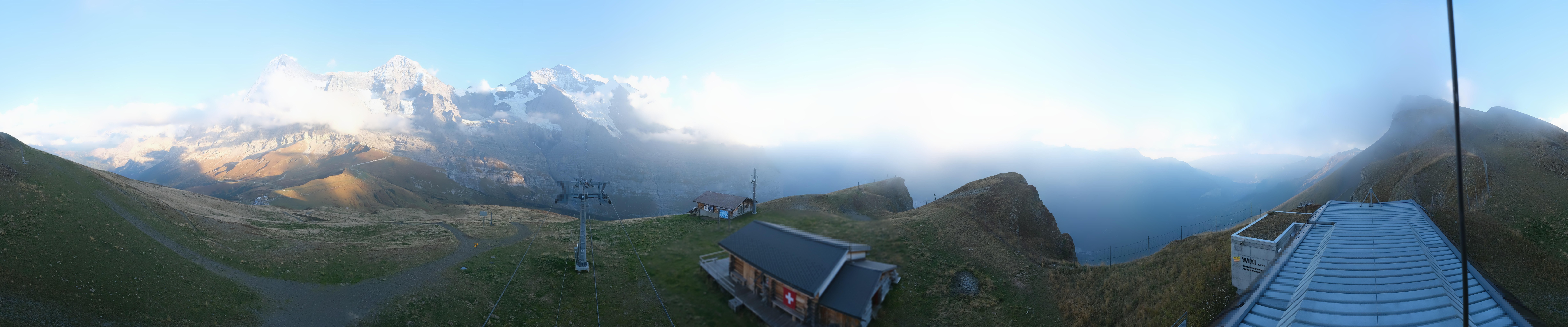 Archived image Webcam Top Station Lauberhorn, Grindelwald