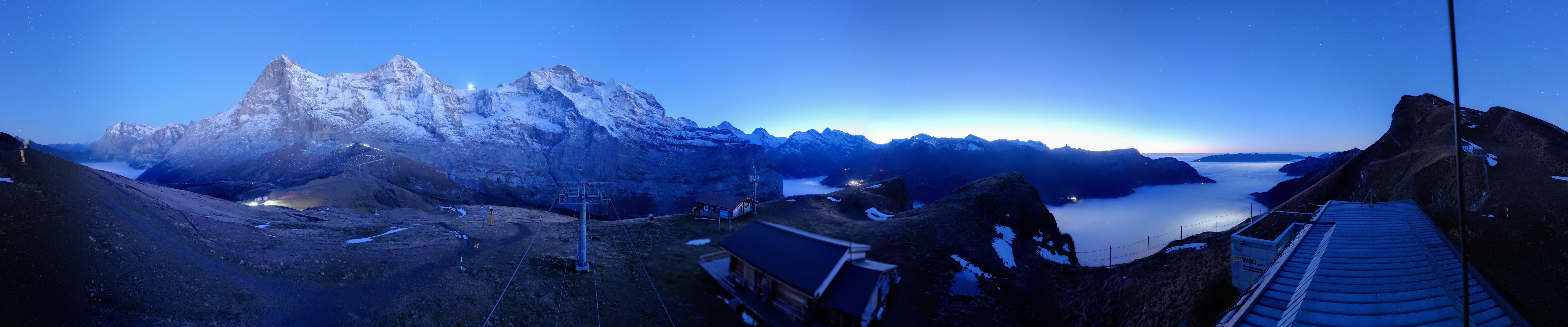 Archiv Foto Webcam Kleine Scheidegg-Lauberhorn, Grindelwald