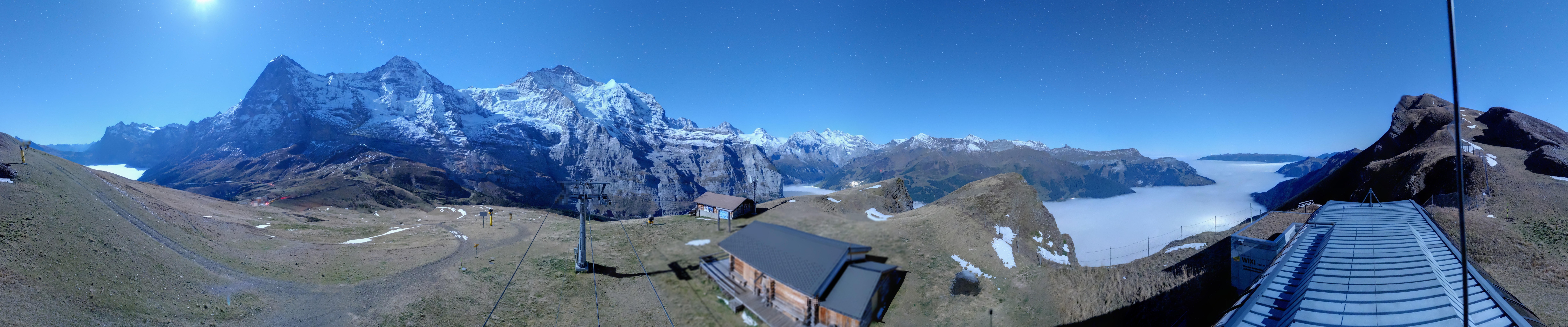 Archived image Webcam Top Station Lauberhorn, Grindelwald