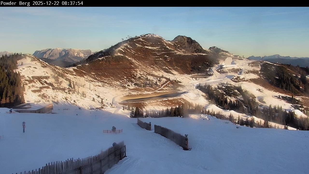 Archiv Foto Webcam Flachauwinkl-Kleinarl: Bergstation Powder Shuttle