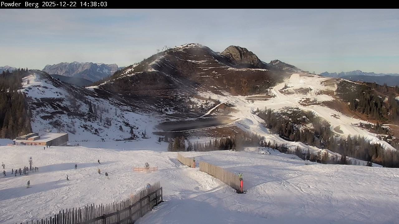 Archiv Foto Webcam Flachauwinkl-Kleinarl: Bergstation Powder Shuttle