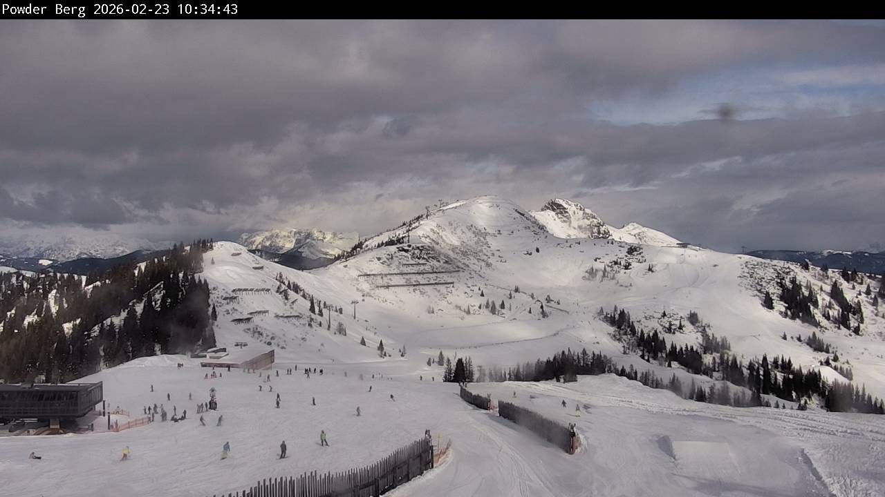 Archiv Foto Webcam Flachauwinkl-Kleinarl: Bergstation Powder Shuttle