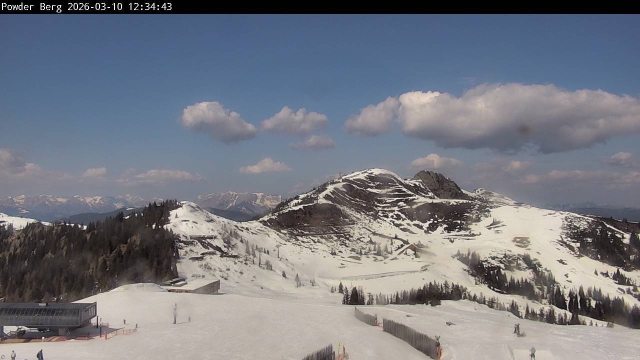 Archiv Foto Webcam Flachauwinkl-Kleinarl: Bergstation Powder Shuttle