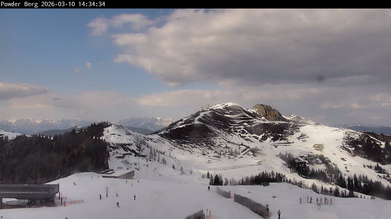 Archiv Foto Webcam Flachauwinkl-Kleinarl: Bergstation Powder Shuttle