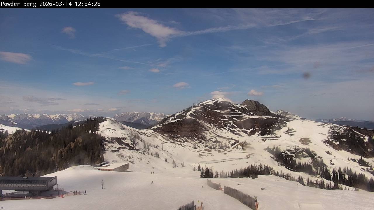 Archiv Foto Webcam Flachauwinkl-Kleinarl: Bergstation Powder Shuttle