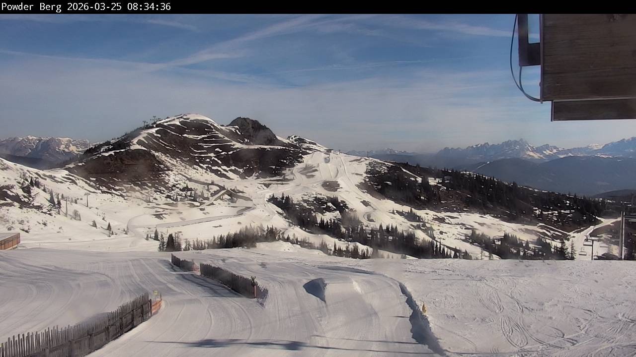 Archiv Foto Webcam Flachauwinkl-Kleinarl: Bergstation Powder Shuttle