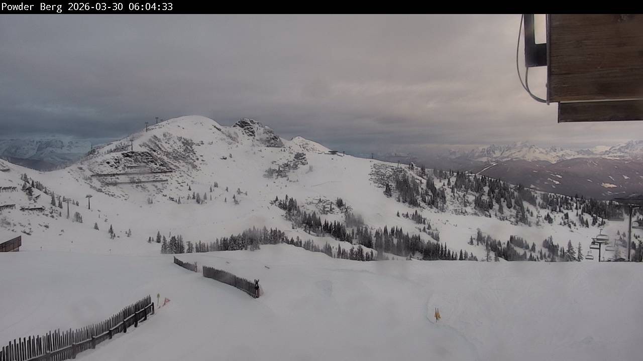 Archiv Foto Webcam Flachauwinkl-Kleinarl: Bergstation Powder Shuttle