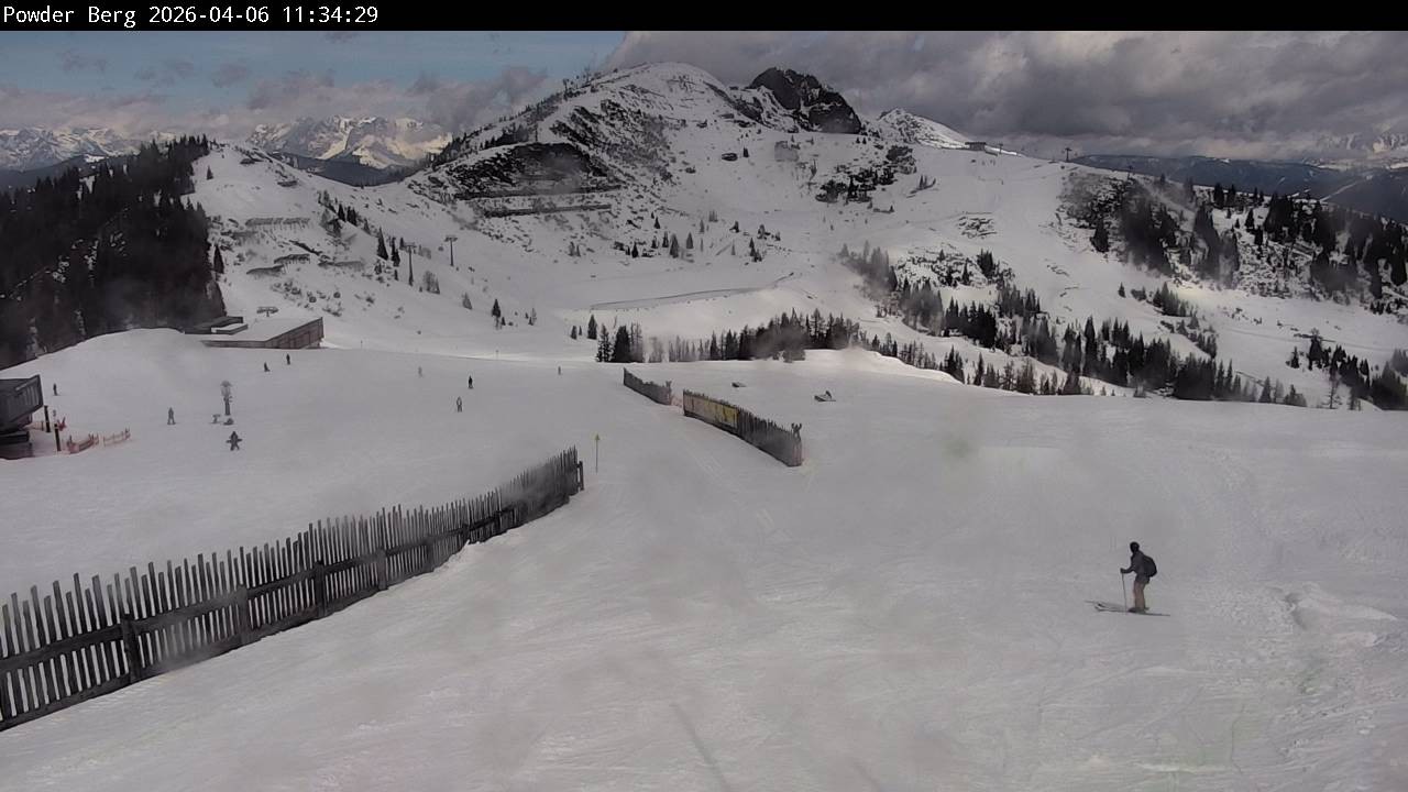 Archiv Foto Webcam Flachauwinkl-Kleinarl: Bergstation Powder Shuttle