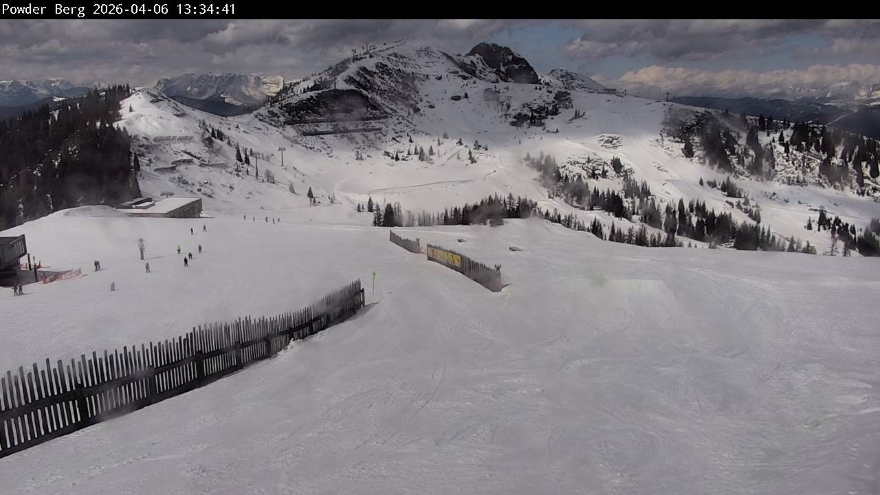 Archiv Foto Webcam Flachauwinkl-Kleinarl: Bergstation Powder Shuttle