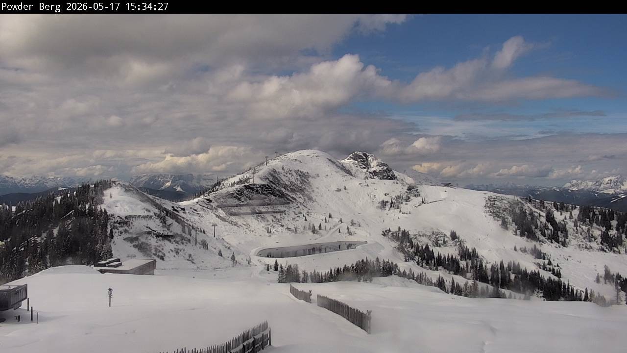 Archiv Foto Webcam Flachauwinkl-Kleinarl: Bergstation Powder Shuttle