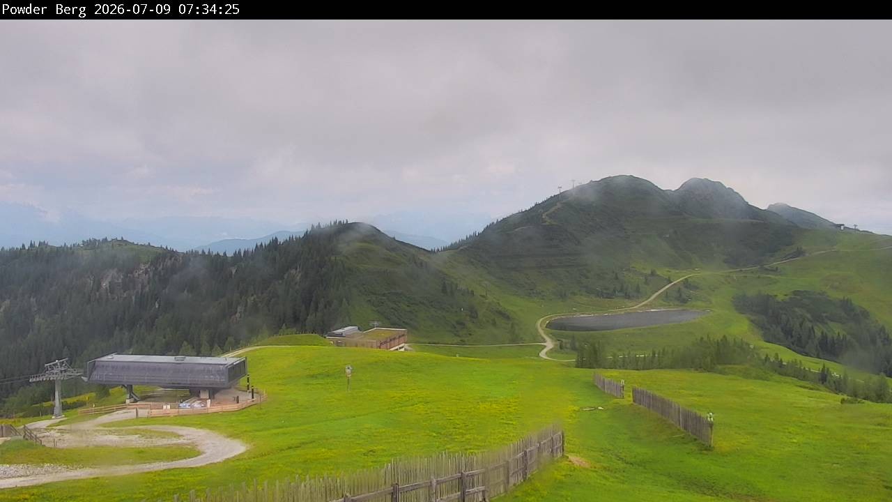 Archiv Foto Webcam Flachauwinkl-Kleinarl: Bergstation Powder Shuttle