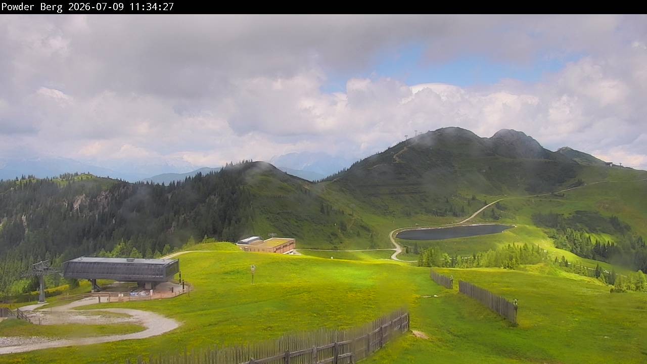 Archiv Foto Webcam Flachauwinkl-Kleinarl: Bergstation Powder Shuttle