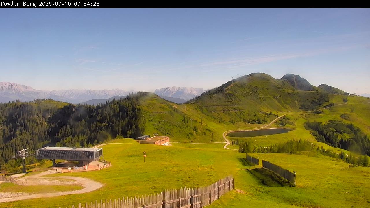 Archiv Foto Webcam Flachauwinkl-Kleinarl: Bergstation Powder Shuttle