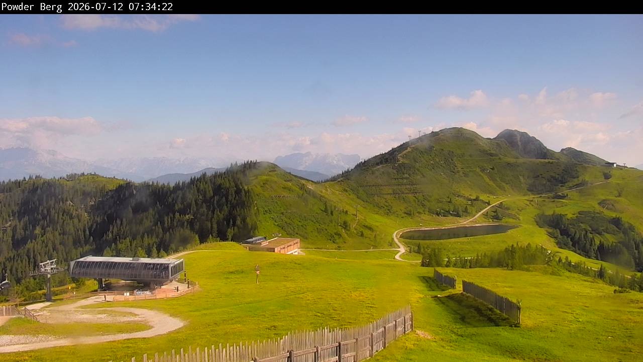 Archiv Foto Webcam Flachauwinkl-Kleinarl: Bergstation Powder Shuttle