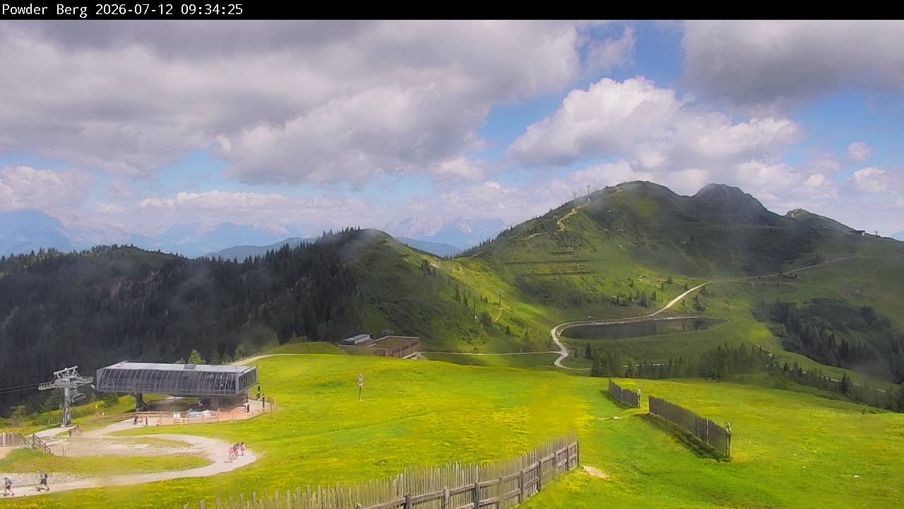 Archiv Foto Webcam Flachauwinkl-Kleinarl: Bergstation Powder Shuttle