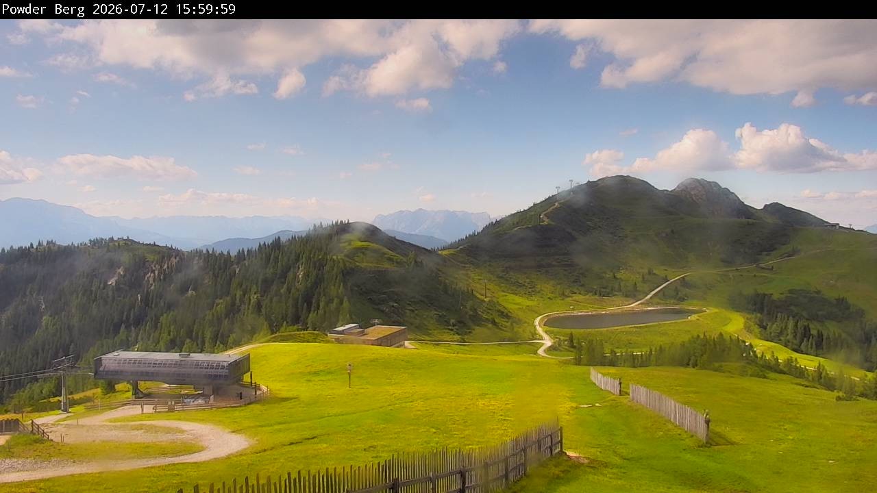 Archiv Foto Webcam Flachauwinkl-Kleinarl: Bergstation Powder Shuttle