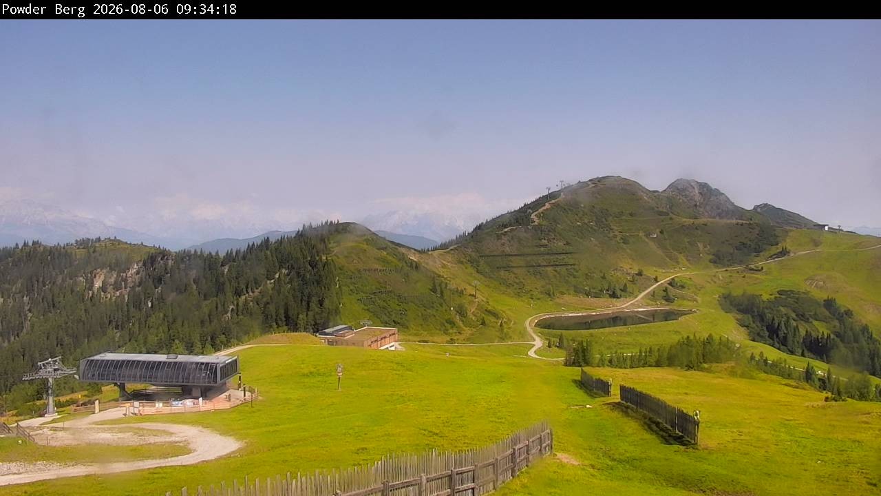Archiv Foto Webcam Flachauwinkl-Kleinarl: Bergstation Powder Shuttle