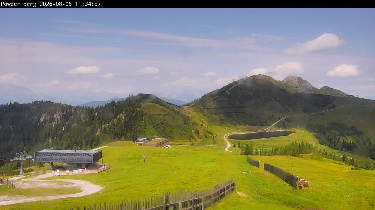 Archiv Foto Webcam Flachauwinkl-Kleinarl: Bergstation Powder Shuttle