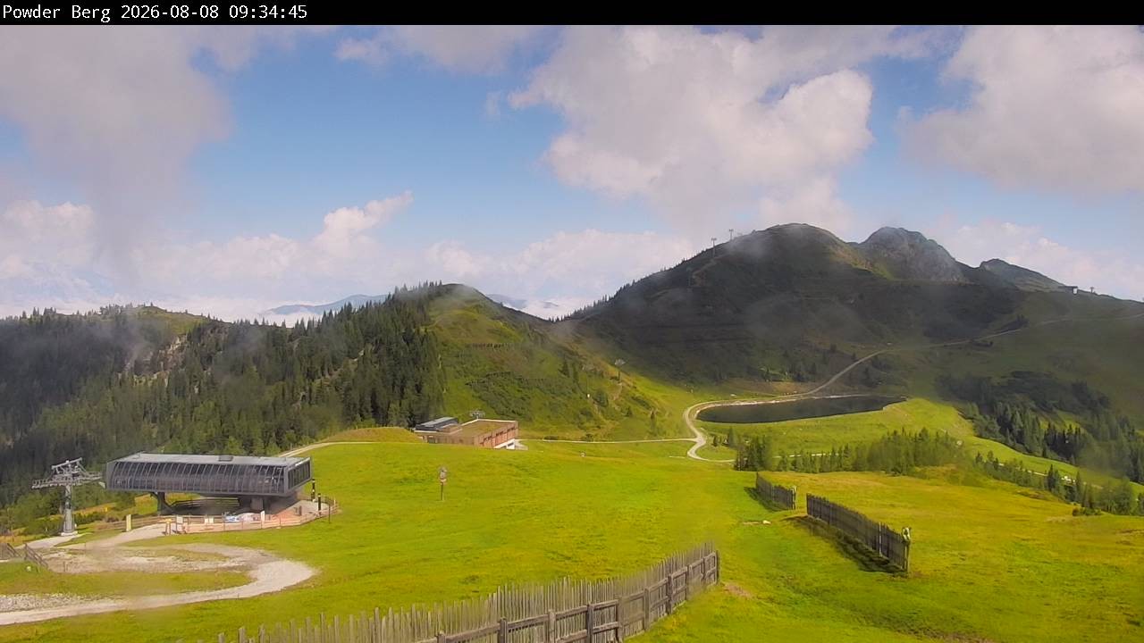 Archiv Foto Webcam Flachauwinkl-Kleinarl: Bergstation Powder Shuttle